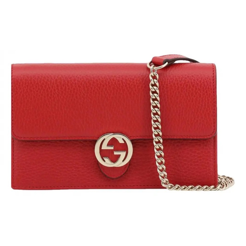 Gucci, Leather handbag, Red, Leather